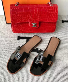 에르메스 올수공 오란 슬리퍼 샌들 페이던트 21